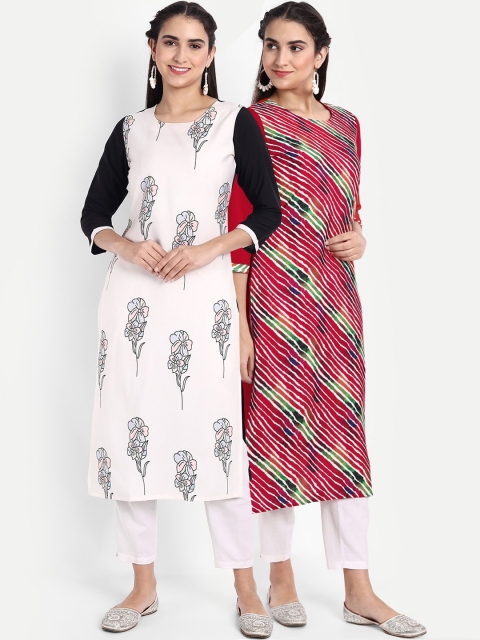 Ethnic basket Women Multicoloured Floral Printed Thread Work Floral Crepe Kurta, Multi
Ethnic basket Women Multicoloured Floral Printed Thread Work Floral Crepe Kurta, Multi