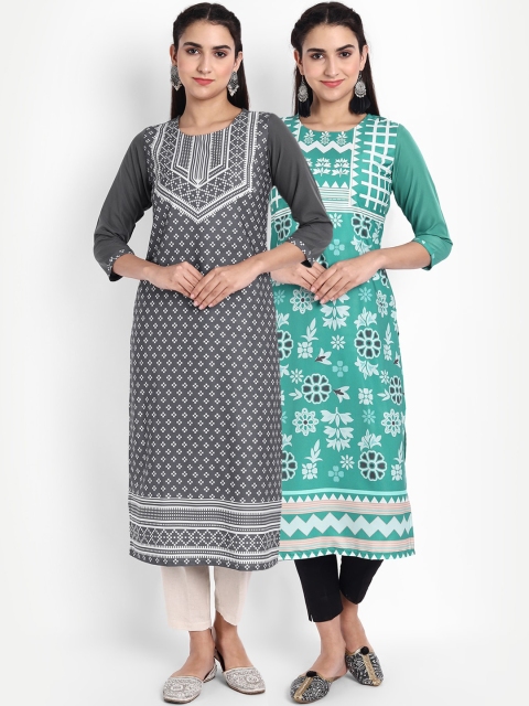 Ethnic basket Women Multicoloured Ethnic Motifs Printed Flared Sleeves Thread Work Floral Crepe Kurta, Multi
Ethnic basket Women Multicoloured Ethnic Motifs Printed Flared Sleeves Thread Work Floral Crepe Kurta, Multi