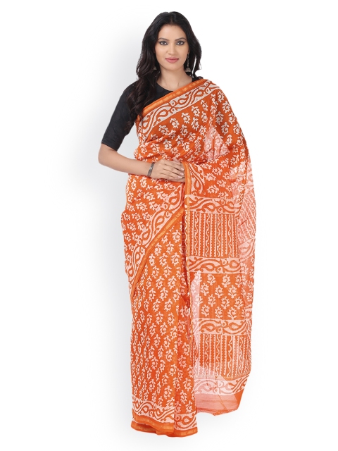 Kalakari India Orange Chanderi Silk Batik Hand Block Print Handcrafted Sustainable Saree
Kalakari India Orange Chanderi Silk Batik Hand Block Print Handcrafted Sustainable Saree
