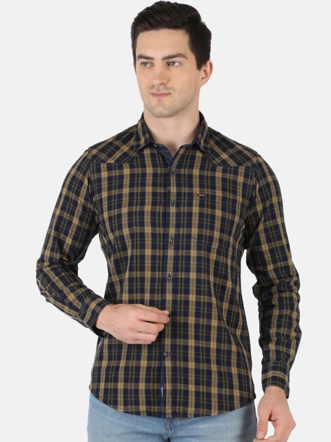 Monte Carlo Men Navy Blue & Mustard Yellow Classic Tartan Checked Linen Casual Shirt
Monte Carlo Men Navy Blue & Mustard Yellow Classic Tartan Checked Linen Casual Shirt