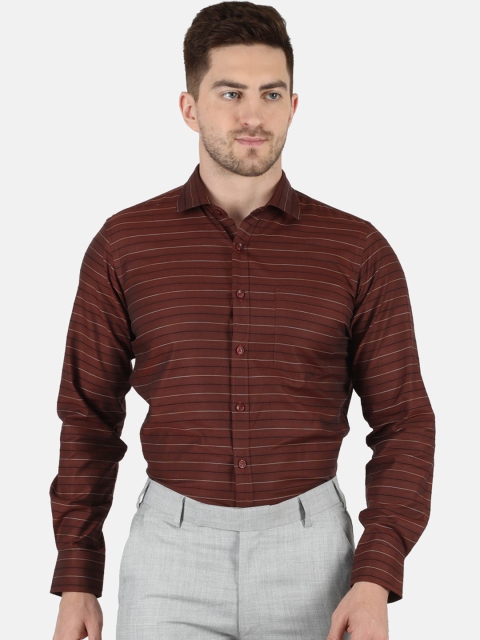 Monte Carlo Men Brown & White Classic Horizontal Stripes Striped Cotton Formal Shirt
Monte Carlo Men Brown & White Classic Horizontal Stripes Striped Cotton Formal Shirt