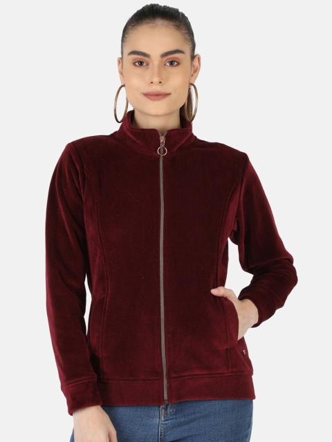 Monte Carlo Women Maroon Sweatshirt