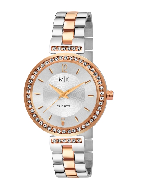 MORRIS KLEIN Women White Embellished Dial Stainless Steel Strap Watch MK-11-WHITE
MORRIS KLEIN Women White Embellished Dial Stainless Steel Strap Watch MK-11-WHITE