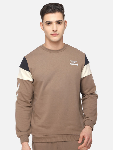 hummel Men Brown & Cream-Coloured Pure Cotton Sweatshirt 
hummel Men Brown & Cream-Coloured Pure Cotton Sweatshirt