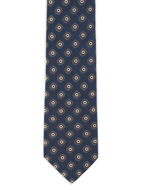 Van Heusen Men Navy Blue Printed Skinny Tie
