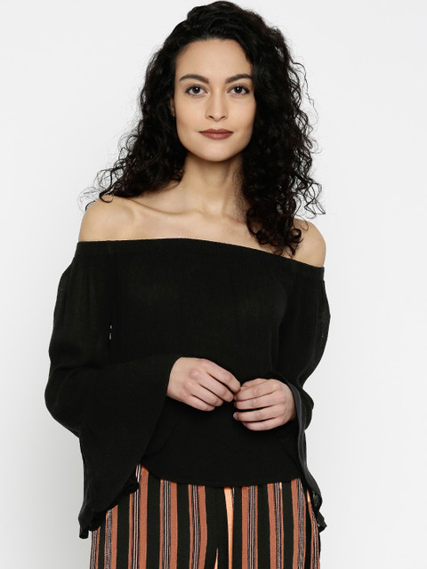 Vero Moda Women Black Solid Off-Shoulder Bardot Top
Vero Moda Women Black Solid Off-Shoulder Bardot Top