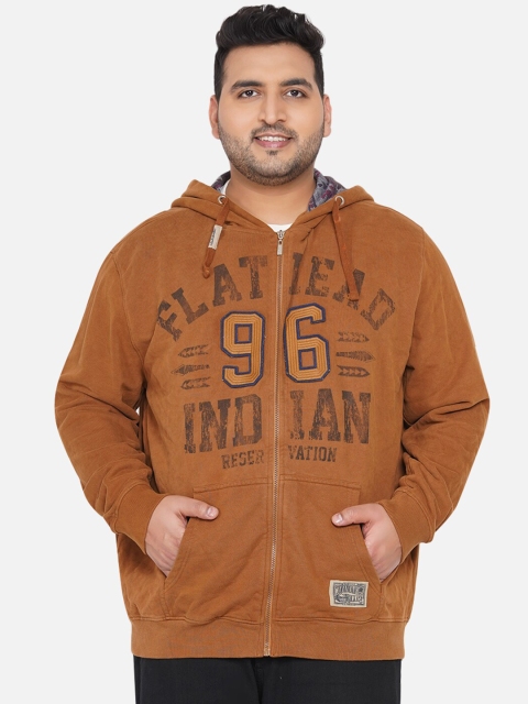 Santonio Plus Size Men Brown Alphanumeric Printed Hooded Pure Cotton Sweatshirt
Santonio Plus Size Men Brown Alphanumeric Printed Hooded Pure Cotton Sweatshirt
