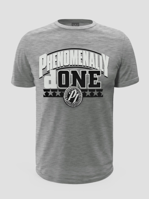 The Souled Store Men Grey Typography Printed Applique T-shirt