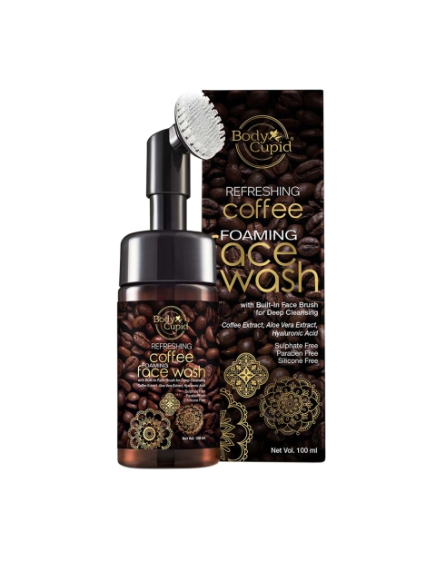 Body Cupid Refreshing Coffee Foaming Face Wash with Built In Brush - 100 ml, Coffee brown
Body Cupid Refreshing Coffee Foaming Face Wash with Built In Brush - 100 ml, Coffee brown