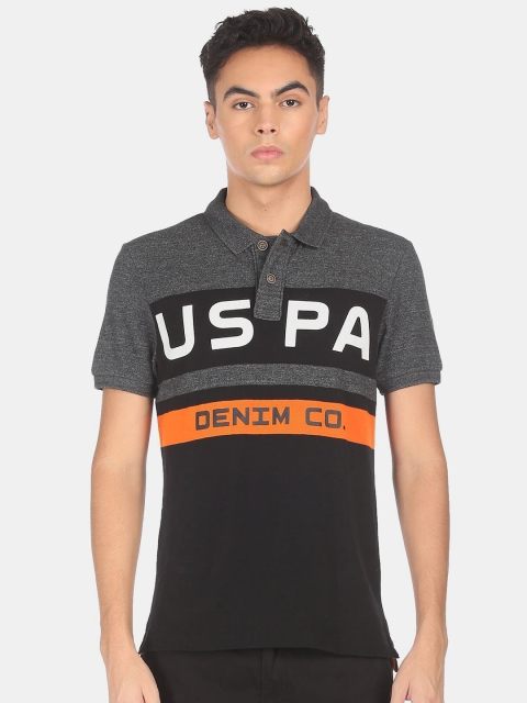 U.S. Polo Assn. Denim Co. Denim Co. Men Charcoal & Grey Typography Printed Polo Collar T-shirt
U.S. Polo Assn. Denim Co. Denim Co. Men Charcoal & Grey Typography Printed Polo Collar T-shirt