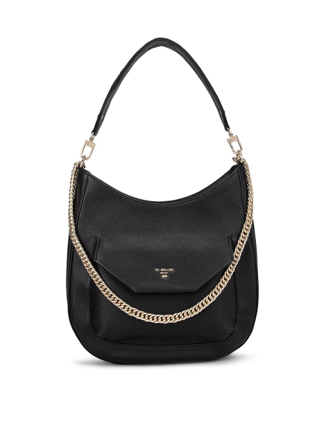 Da Milano Black Leather Shopper Handheld Bag