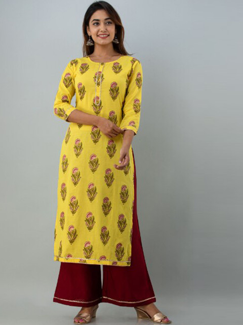 GLAM ROOTS Women Yellow Geometric Embroidered Cold-Shoulder Sleeves Floral Anarkali Kurta
GLAM ROOTS Women Yellow Geometric Embroidered Cold-Shoulder Sleeves Floral Anarkali Kurta
