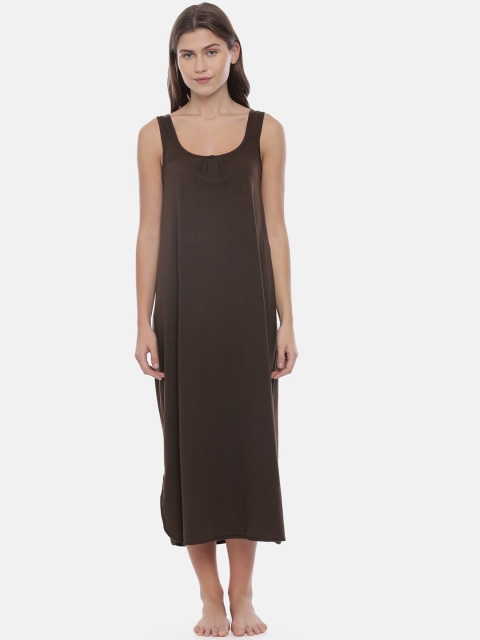 GOLDSTROMS Women Coffee Brown Camisoles