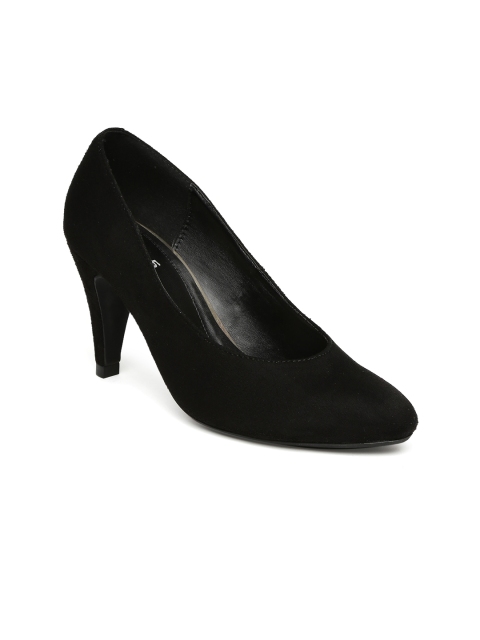 Inc 5 Women Black Solid Pumps
