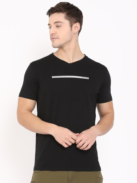 t-base Men Black V-Neck Cotton T-shirt
t-base Men Black V-Neck Cotton T-shirt