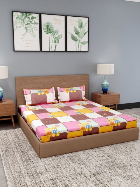 Dhrohar Pink & White Cartoon Characters Printed 180 TC King Bedsheet with 2 Pillow Covers
Dhrohar Pink & White Cartoon Characters Printed 180 TC King Bedsheet with 2 Pillow Covers