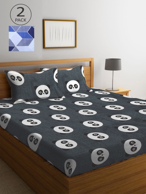 KLOTTHE Multicoloured Cartoon Characters 210 TC 2 King Bedsheet with 4 Pillow Covers, Multi
KLOTTHE Multicoloured Cartoon Characters 210 TC 2 King Bedsheet with 4 Pillow Covers, Multi