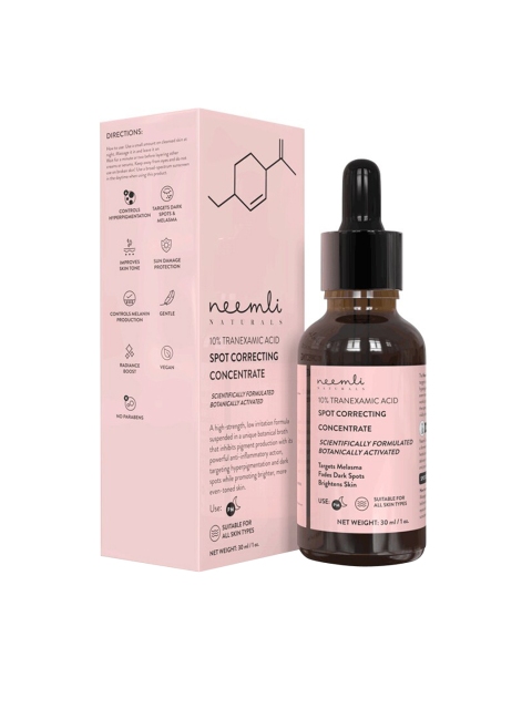 Neemli Naturals 10% Tranexamic Acid Spot Correcting Concentrate Face Serum - 30 ml, Pink
Neemli Naturals 10% Tranexamic Acid Spot Correcting Concentrate Face Serum - 30 ml, Pink