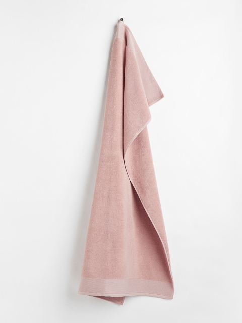 H&M Pink Classic Cotton Bath Sheet