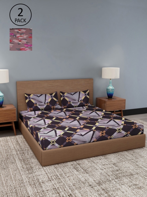 Dhrohar Set of 2 Assorted Floral Printed 180 TC 2 King Size Bedsheet with 4 Pillow Covers
Dhrohar Set of 2 Assorted Floral Printed 180 TC 2 King Size Bedsheet with 4 Pillow Covers