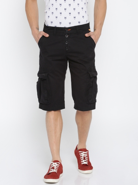 Sports52 wear Men Black Cargo Shorts