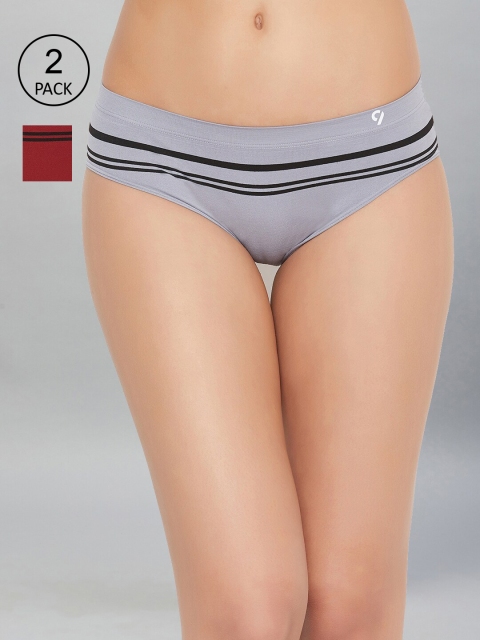 C9 AIRWEAR Women Pack Of 2 Assorted Basic Briefs