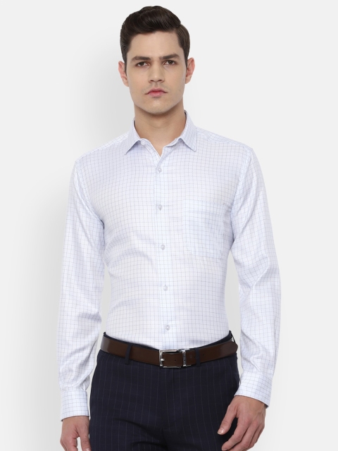 Louis Philippe Permapress Men White & Blue Slim Fit Checked Pure Cotton Formal Shirt
Louis Philippe Permapress Men White & Blue Slim Fit Checked Pure Cotton Formal Shirt