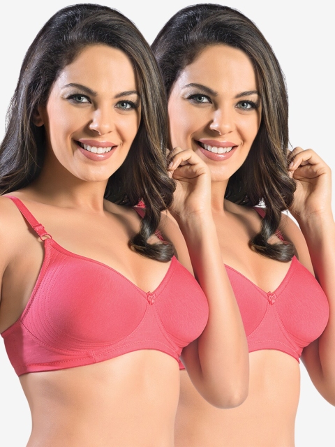 Sonari Pack of 2 Coral Red Minimizer Bras