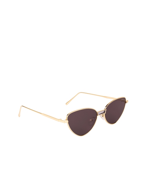Voyage Unisex Black Lens & Gold-Toned Full Rim Cateye Sunglasses with UV Protected Lens
Voyage Unisex Black Lens & Gold-Toned Full Rim Cateye Sunglasses with UV Protected Lens