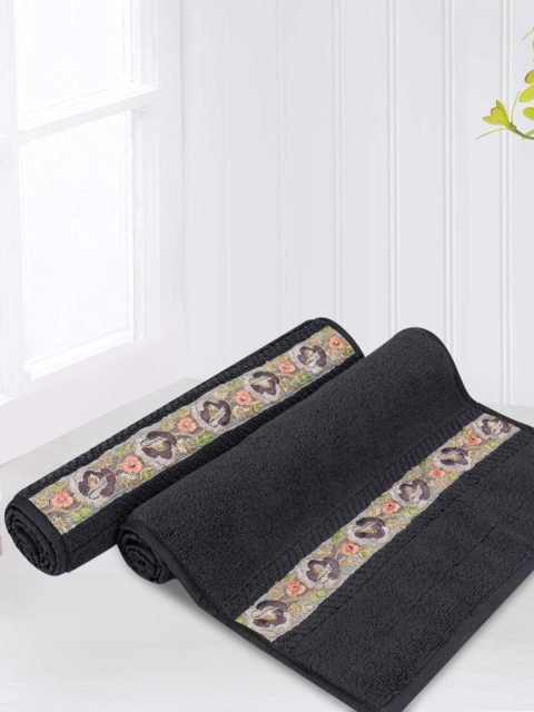 LUSH & BEYOND Charcoal Grey Set Of 2 Solid 500 GSM Pure Cotton Hand Towels with Embroidery
LUSH & BEYOND Charcoal Grey Set Of 2 Solid 500 GSM Pure Cotton Hand Towels with Embroidery