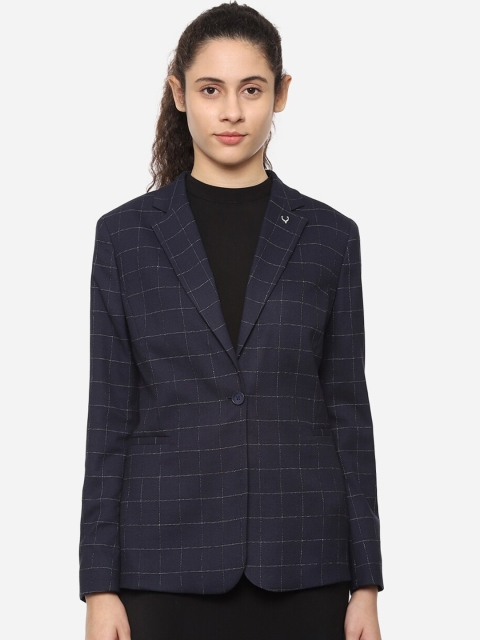 Allen Solly Woman Women Navy Blue Checked Single Breasted UV Protection Formal Blazer
Allen Solly Woman Women Navy Blue Checked Single Breasted UV Protection Formal Blazer