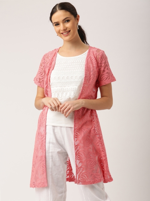 IMARA Fusion Pink Long Lace Shrug