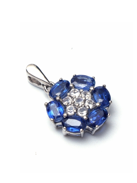 HIFLYER JEWELS Women Rhodium-Plated White & Blue Topaz-Studded Pendant With Chain, Silver
HIFLYER JEWELS Women Rhodium-Plated White & Blue Topaz-Studded Pendant With Chain, Silver