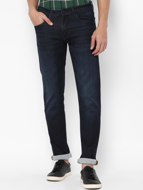 Allen Solly Men Navy Blue Skinny Fit Light Fade Jeans