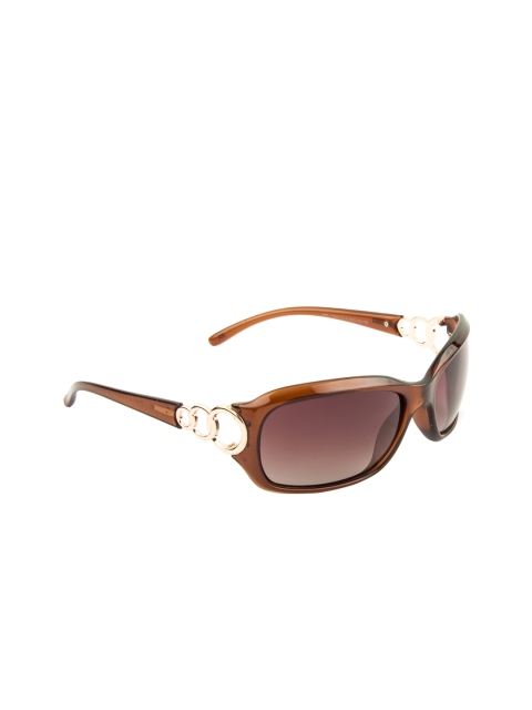 Farenheit Unisex Rectangle sunglasses, Burgundy