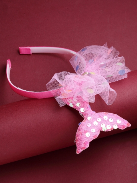 Stoln Girls Pink & White Embellished Hairband