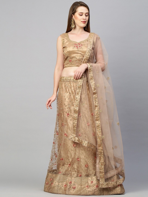 Rajesh Silk Mills Brown Embellished Semi-Stitched Lehenga & Unstitched Blouse With Dupatta
Rajesh Silk Mills Brown Embellished Semi-Stitched Lehenga & Unstitched Blouse With Dupatta