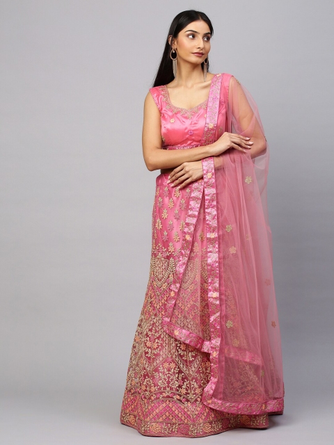 Rajesh Silk Mills Pink & Golden Semi-Stitched Lehenga With Unstitched Blouse & Dupatta
Rajesh Silk Mills Pink & Golden Semi-Stitched Lehenga With Unstitched Blouse & Dupatta