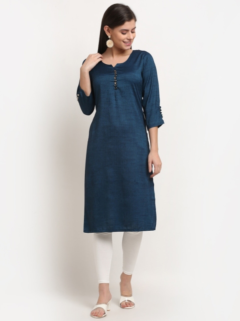 Jinfo Women Blue Kurtis
