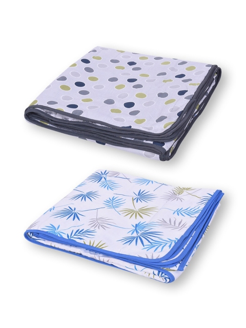 Moms Home White & Blue Set of 2 Floral Summer 300 GSM Single Bed Organic Cotton Dohar
Moms Home White & Blue Set of 2 Floral Summer 300 GSM Single Bed Organic Cotton Dohar