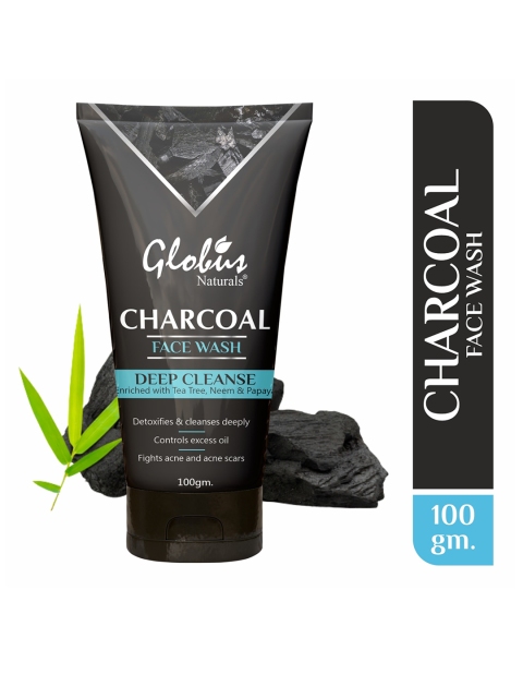 Globus naturals Charcoal Face Wash For Deep Cleanse,Oil Control,Anti-Acne & Pimples, Blackhead Removal (300 g), Black
Globus naturals Charcoal Face Wash For Deep Cleanse,Oil Control,Anti-Acne & Pimples, Blackhead Removal (300 g), Black