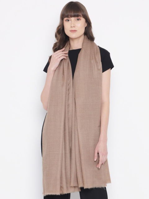 Pashtush Women Taupe Solid Shawl