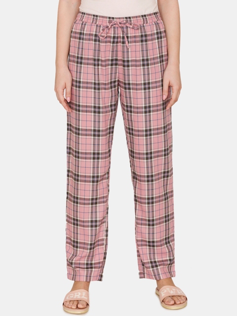 Coucou by Zivame Women Pink Rayon Printed Pyjama