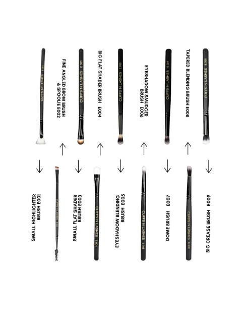 CUFFS N LASHES Black Makeup Brush E006