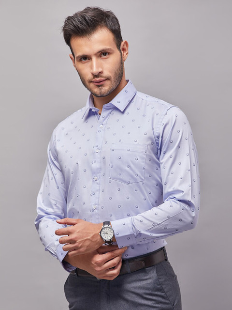 Oxemberg Men Purple Printed Classic Slim Fit Formal Cotton Shirt
Oxemberg Men Purple Printed Classic Slim Fit Formal Cotton Shirt