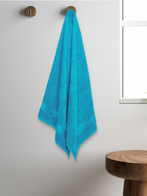 CORE Designed by SPACES Blue Solid 400 GSM Pure Cotton Bath Towel
