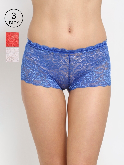Friskers Women Set of 3 Self Design Lace Cotton Hipster Briefs O-330-02-03-05-S, White
Friskers Women Set of 3 Self Design Lace Cotton Hipster Briefs O-330-02-03-05-S, White