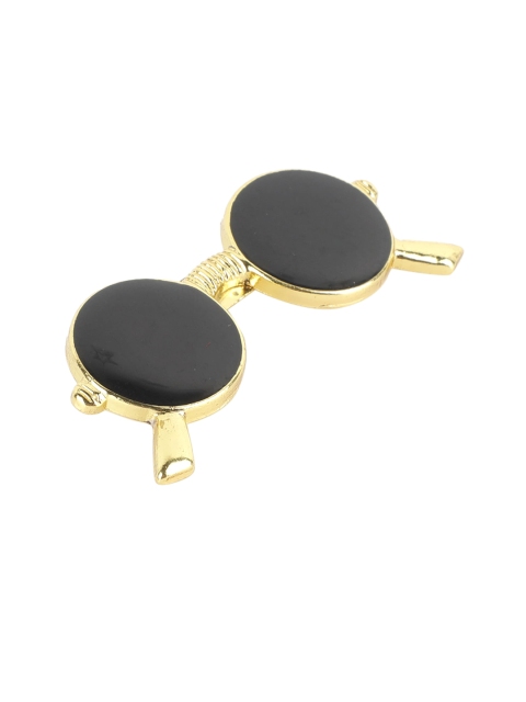Alvaro Castagnino Men Gold-Toned & Black Stone-Studded Embellished Stylish Brooch Pin
Alvaro Castagnino Men Gold-Toned & Black Stone-Studded Embellished Stylish Brooch Pin