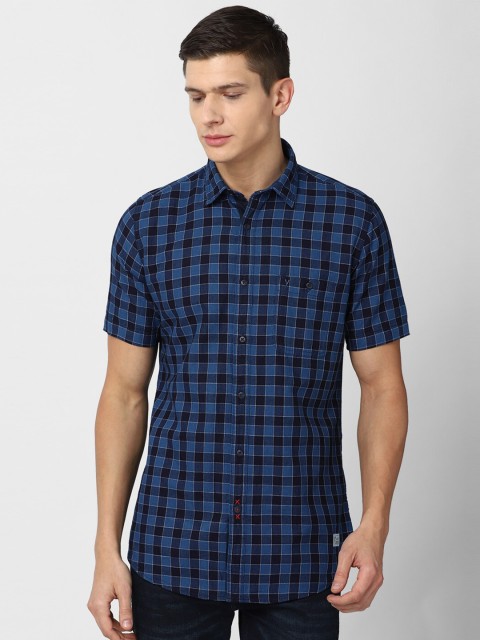 VAN HEUSEN DENIM LABS Men Blue Slim Fit Buffalo Checks Checked Pure Cotton Casual Shirt
VAN HEUSEN DENIM LABS Men Blue Slim Fit Buffalo Checks Checked Pure Cotton Casual Shirt