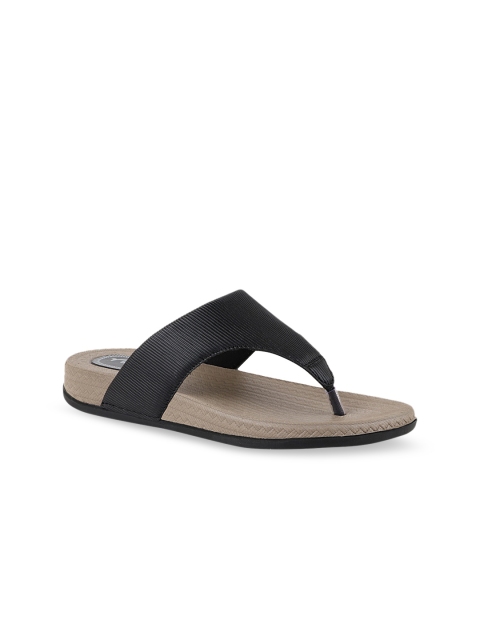 WELCOME Women Black T-Strap Flats
